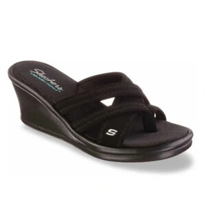 Skechers Rumblers Young At Heart Thong Sandals Memory Foam Slip On